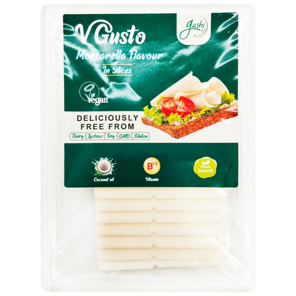 Продукт рослинний немолочний Нарізний "Моцарела", Vgusto, 200г