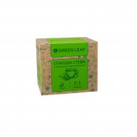 Стевія в стіках 4г 50шт. 1:1, "Green Leaf" 200г
