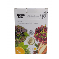 Чай в пакетах Асорті "Фруктово- ягідний" (20шт), "Hello tea" Чай в пакетах Асорті "Фруктово- ягідний" (20шт), "Hello tea"