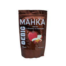 Манка гречана з яблуком та корицею, 300г "Bebig"