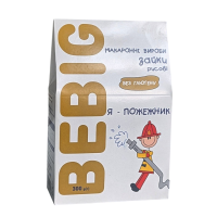 Макаронні вироби "Зайки рисові", 300г "Bebig"