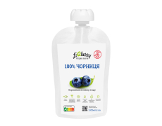 Ягідна паста "Чорниця 100%", 100г "LiQberry" (дойпак)