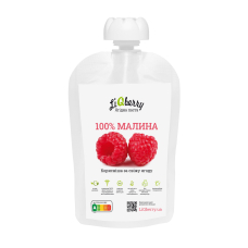 Ягідна паста "Малина 100%", 100г "LiQberry" (дойпак)