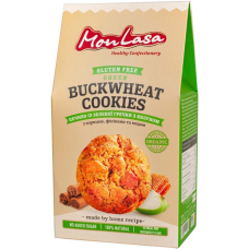 Печиво із Зеленої гречки з яблуком, 120г "MonLasa"