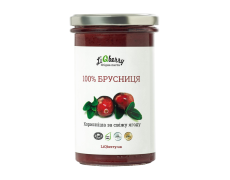 Ягідна паста "Брусниця" 100%", 0.545г "LiQberry" Ягідна паста "Брусниця" 100%", 0.545г "LiQberry"