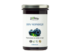 Ягідна паста "Чорниця 100%", 545г "LiQberry"