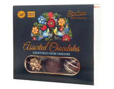 Цукерки шоколадні Асорті "Вітання з України", 140г "MonLasa"