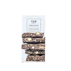 Шоколад крафтовий молочний з коноплею та яблуком, 100 г "Ineo"