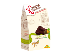 Шоколадні цукерки "КОРИСНА КОНДИТЕРСЬКА" "Мрія"(желейна цукерка з курагою в шоколаді), 150 г