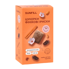 Цукерки "Фінікові іриски", 120г "Sunfill"