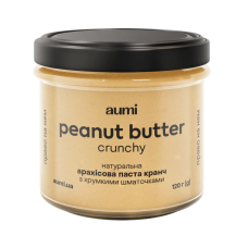Арахісова паста кранч, 120г "Aumi"