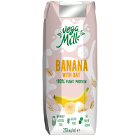 Напій вівсяний з бананом "Vega Milk", 250мл