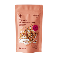 Гранола "Шоколад-кокос", 150г "Sunfill"