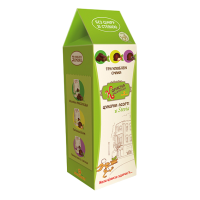 Цукерки в шоколаді "Асорті To go " (зелені) 50г, "Корисна Кондитерська"