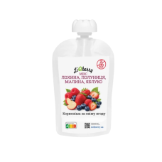 Ягідна паста "Лохина, полуниця, малина, яблуко" 100%", 100г "LiQberry"