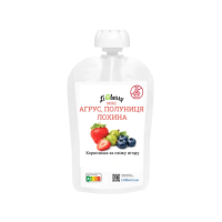 Ягідна паста "Агрус, полуниця, лохина" 100%", 100г "LiQberry"