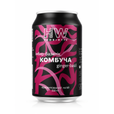 Комбуча ЖК "Імбир базилік", 033мл "Healthy Way"