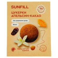 Цукерки "Апельсин-какао", 73г "Sunfill"