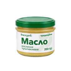 Масло культивоване "Традиційне" Fineorganic, 200г.