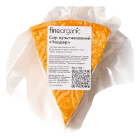 Сир культивований "Чеддер" Fineorganic, 200г.