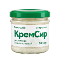 Крем-сир культивований з кропом Fineorganic, 200г.