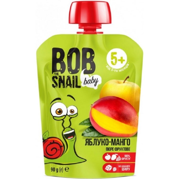 BOB Пюре "Яблуко-манго", 90г купити за 33.00 грн.